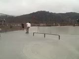 Andrew, 50 grind fakie
